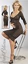 Sexy Black Stripe Dress