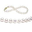Single Strand 7-7.5 Inches 5-5.5mm White Freshwater Cultured Pearl Bracelet
