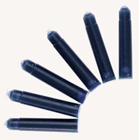 UNIVERSAL STANDARD SHORT 50 BLUE FOUNTAIN PEN INK CARTRIDGES WASHABLE