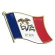 Iowa Flag Lapel Pin