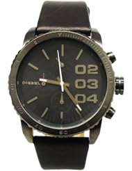 Diesel Chronograph Black Leather Womens watch #DZ5329