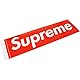 Size【フリー】SUPREME ツヤ有りBOXロゴステッカー【赤】【新品】