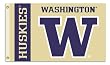NCAA Washington Huskies 3-by-5 Foot Flag with Grommets