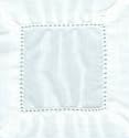 White 6x6 Hemstitch Cocktail Napkins 1 Dozen