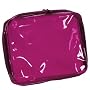 Kingsley Travel/Cosmetic Bag- Rectangular Case, Clear Pink