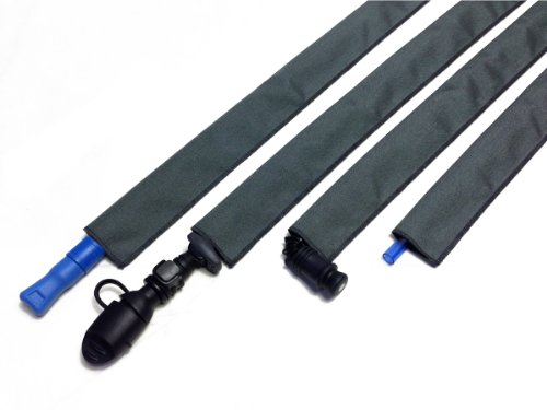 Gray Cordura Hydration Pack Drink Tube Cover