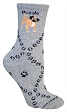 Puggle (Pug/Beagle Mixed) Adult Cotton Puppy Dog Socks by WHD