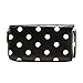 Polka Dots Designer Oilcloth Leather Purse Wallet Girls Wristlet Bag 2 Colors