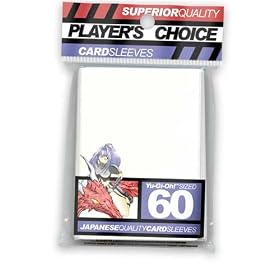 Player's Choice Yu-Gi-Oh! White Sleeves (Pack of 60) - Designed for Smaller Gaming CCGs - Deck Protectors - Ideal for YuGiOh! Trading Card Game In Stock!