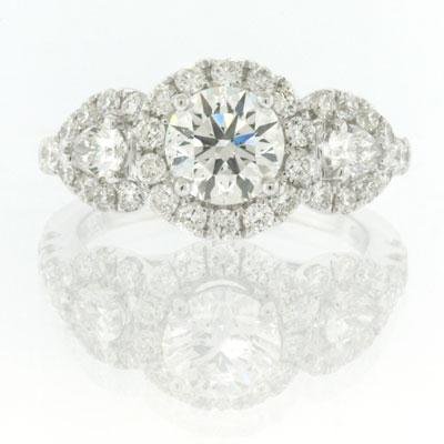2.36ct Round Brilliant Cut Diamond Engagement 