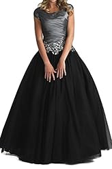 Short Sleeves Taffeta Evening Dress/Quinceanera Dress 