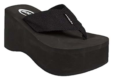 Amazon.com: Soda Cute & Comfy and Thick & Chunky EVA Flip-Flop Platform Wedge Sandal: Shoes