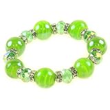 41ubzU2BdgL. SL160  Shimmering Green Crystal Bracelet