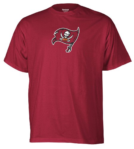 NFL Men's Tampa Bay Buccaneers Logo Premier Tee Shirt (Dark Grey Heathered, Large)