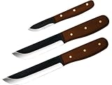 Condor Tool and Knife Bushcraft Basic 2-Inch Black Blade, Walnut Handle, Leather Sheath