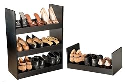 Venture Horizon Stackable Shoe Racks- Black