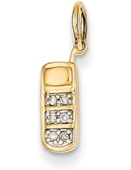 14k Diamond Cell Phone Charm