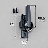 LIXIL メンテナンス部品 窓 サッシ用部品 アルミサッシ クレセント(中) カラー 勝手 ブロンズ 右[AAAZC03R]