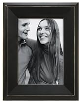 Hudson Black Scratch Picture Frame 5x7"