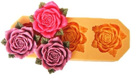 DGI MART Office School Educational DIY Craft Silicone Mold 4cm Flowers Silicone Fondant Sugar Pudding Mini Mold Craft Mold DIY Cake Cookie Decorating Mold Tray