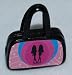 Black Doll Purse with Pink Front and Two Diva's