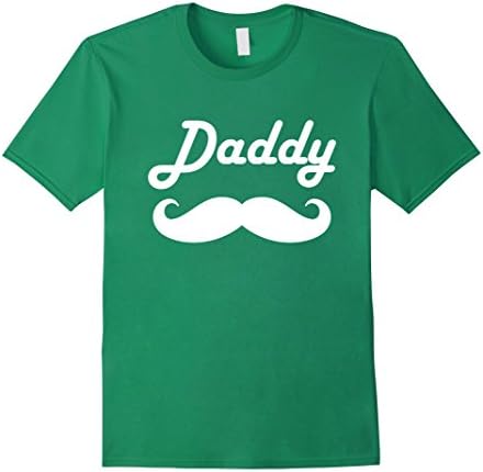 Men's New Psy Daddy Mustache Gangnam Style proud father to be baby Medium Kelly Green