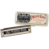 Hohner 1896/20 Marine Band Harmonica, Low and High Pitches, Key of F Low pitch
