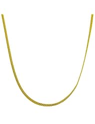 14 Karat Yellow Gold 1.6-mm Hollow Flat N Chain (18 Inch)