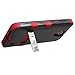 Samsung Galaxy Mega 2 G750 Case, Kaleidio [Mybat Natural TUFF] Dual Layer Shock Proof Hybrid Case Cover w/ Metal Kickstand [Includes a Overbrawn Prying Tool & Stylux Stylus] [Black/Red]