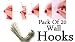 Pack Of 20 STRONG Hooks Picture Wall Hanging Art Decor Clock Mirror Hangers EASY