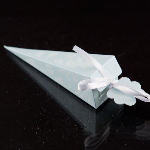 Iparty123 Carrot Shapped Favor Candy Box Party Decorations Weddings Baby Shower 24pcs (Blue)