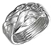 Sterling Silver High Polish Six Band Puzzle Ring
