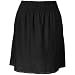 Winter Skirts | Black Skirts | Black Denim Skirts | A-Line Denim Skirts | Long Straight Denim Skirts | Straight Denim Skirts - Smocked Lawn Skirt (Regular M Black)