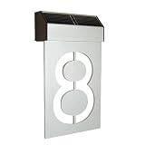 Matterinc Solar LED Number 8 - Silver