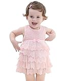 【TPGROWIN】 子供服 ガールズ ベビー ワンピース 洋服 レース キッズ 女の子 入園式 発表会 結婚式 演奏会 夏 ガーリー 全3色 (90, ピンク)