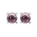 1.30 Carat Genuine Pink Tourmaline Sterling Silver Earrings