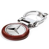 Mercedes Benz Burlwood Key Ring