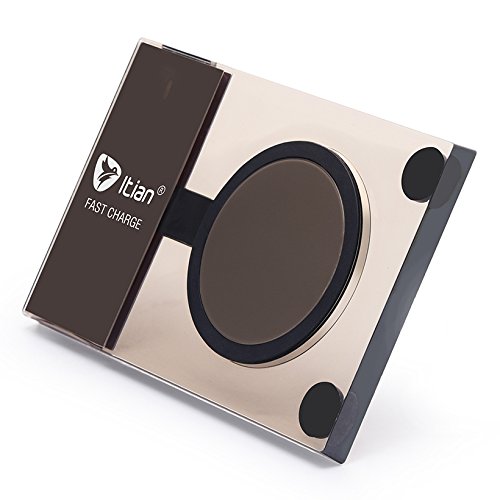 Wireless Charger,Itian®10W Fast Qi charging pad A10 for Samsung Galaxy Note7 S7 S7 Edge S6 Edge Plus Note5,Standard Wireless Charging Speed for Other Qi Phones(Fast Adapter Included)