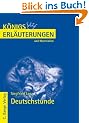 K�nigs Erl�uterungen und Materialien, Bd.92, Deutschstunde