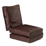 Z Lounge Single BROWN Faux Leather Beanbag