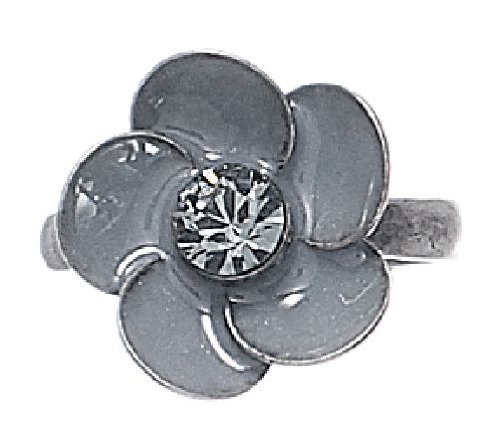 Pilgrim Damen-Ring Verstellbar Flower Mix Versilbert, Blau 494-204 Preisvergleich