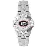 NCAA Georgia Bulldogs Ladies Gameday Sport Watch w/Stainless Steel Band