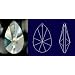 1.5" 30% Lead Teardrop Suncatcher Crystal Prism