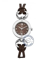 Go Womens 696963 brown calfskin band watch.