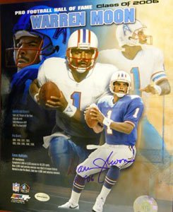 Warren Moon Signed Houston Oilers 8x10 Photo