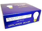 60W Frosted Incandescent Appliance Lamps A15 Light Bulb E26 Medium Base 130V (25/pack)