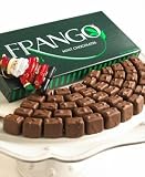 Frango Mint Chocolate with Ornament, 1 Lb. Santa Ornament