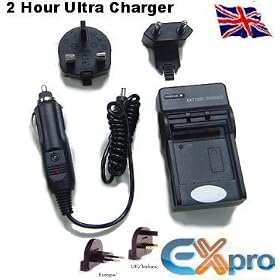 Ex-Pro Li42B, Li-42B, Li40B, Li-40B, Digital Camera Travel Charger 2 Hour Fast Charge for Olympus for Mju-700, Mju-710, Mju-720 SW