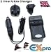 Ex-Pro Digital Camera Battery Travel Charger, UK, USA, Canada & Europe - 2 Hour Fast Charge - for Sony Camcorder Battery Types NP-FH30, NP-FH50, NP-FH60, NP-FH70, NP-FH100 suitable for :- HDR-XR100E, HDRXR100E, HDR-XR105E, HDRXR105E, HDR-XR200E, HDRXR200E, HDR-XR500E, HDRXR500E, HDR-XR520E, HDRXR520E