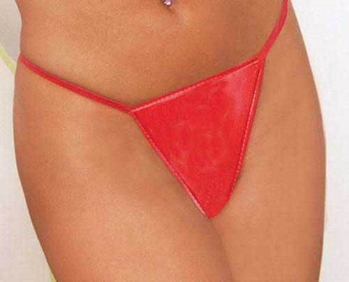 Leather G-String in One Size, Queen Plus Size